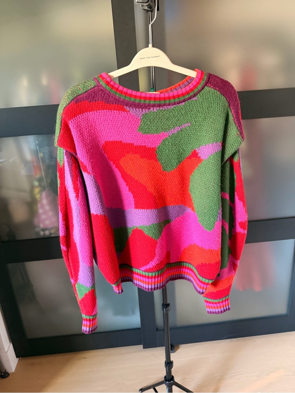 Farm Rio Colorful Crewneck Sweater - Picture 1 of 3